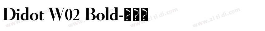 Didot W02 Bold字体转换